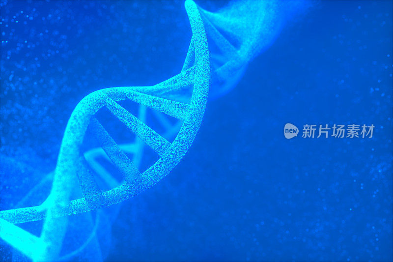 DNA分子的3d插图