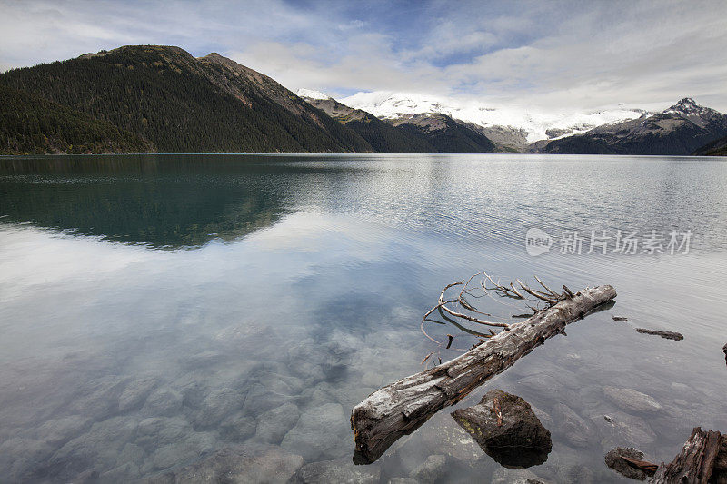 加里波第湖的秋天，BC，加拿大