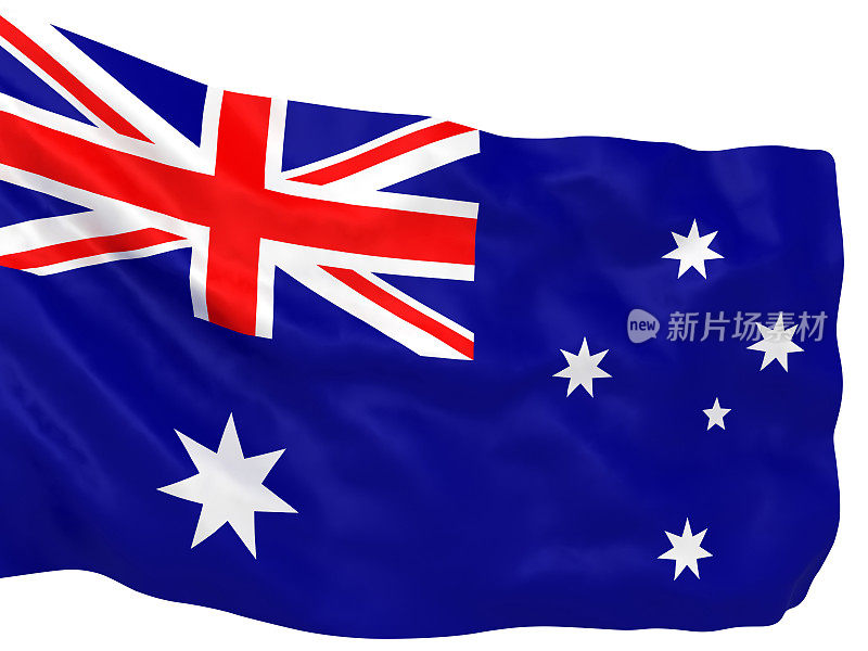 飘扬的澳大利亚国旗