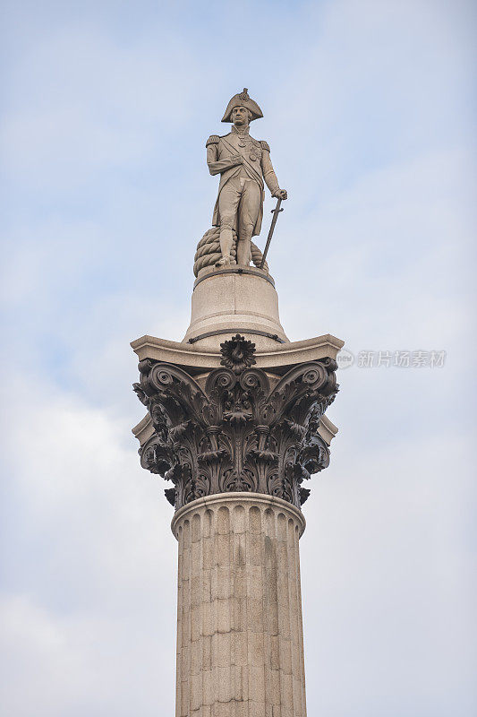 伦敦特拉法加广场上的霍雷肖·纳尔逊海军中将雕像
