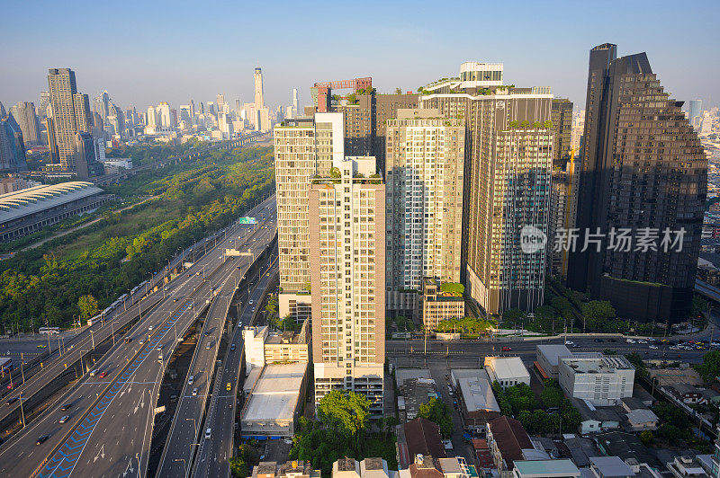 建筑现代建筑曼谷阿索克摩天大楼泰国