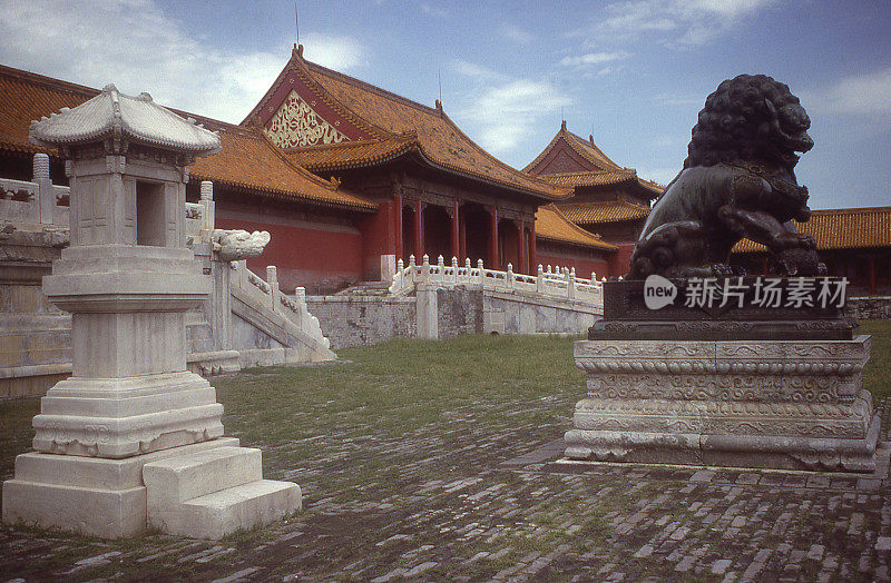 中国北京东城紫禁城古代庭院和古迹