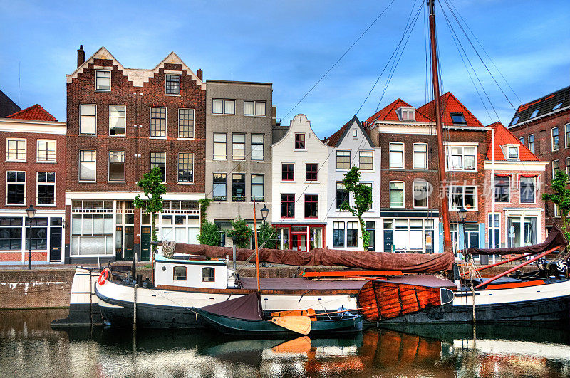 鹿特丹的Delfshaven和他的历史船