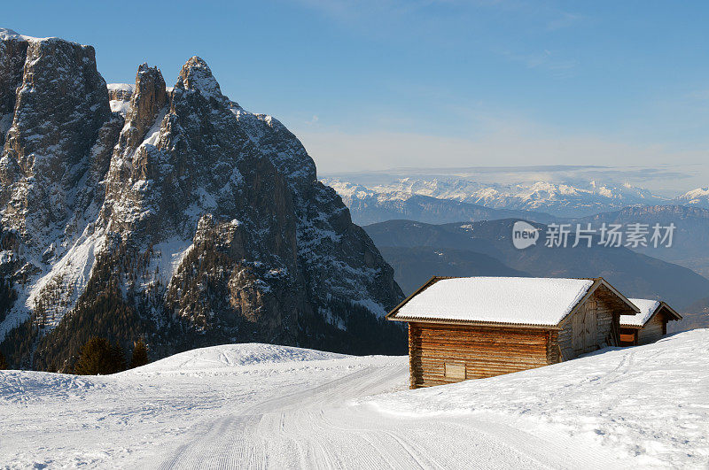 Dolomites的小屋