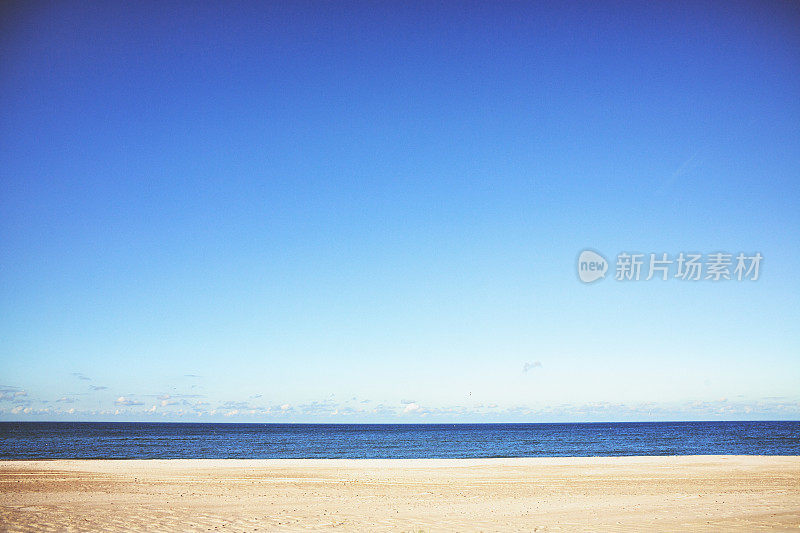 波罗的海寂静的海滩