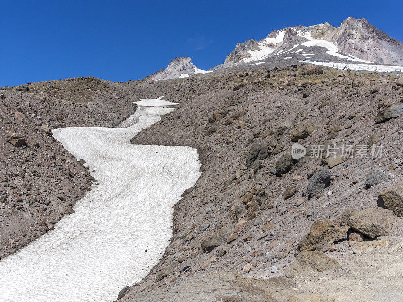 林线胡德山夏季滑雪区，俄勒冈州帕尔默雪原峰