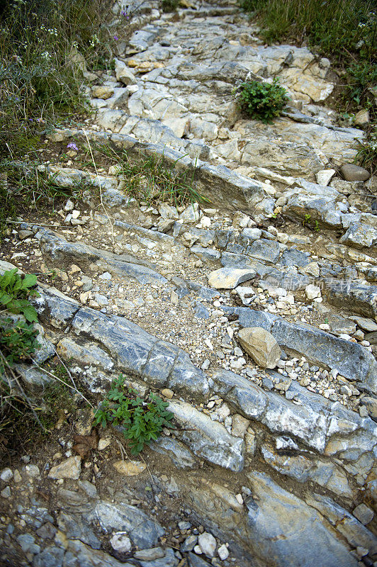 坎坷崎岖的路