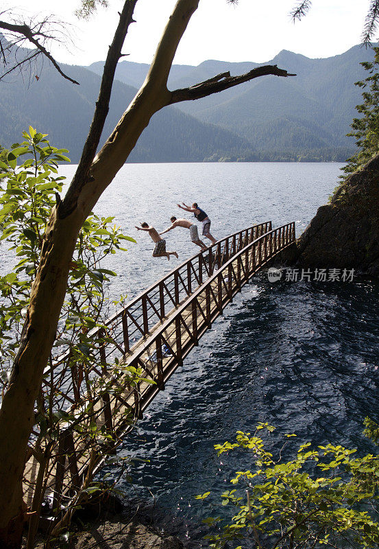 去湖里跳