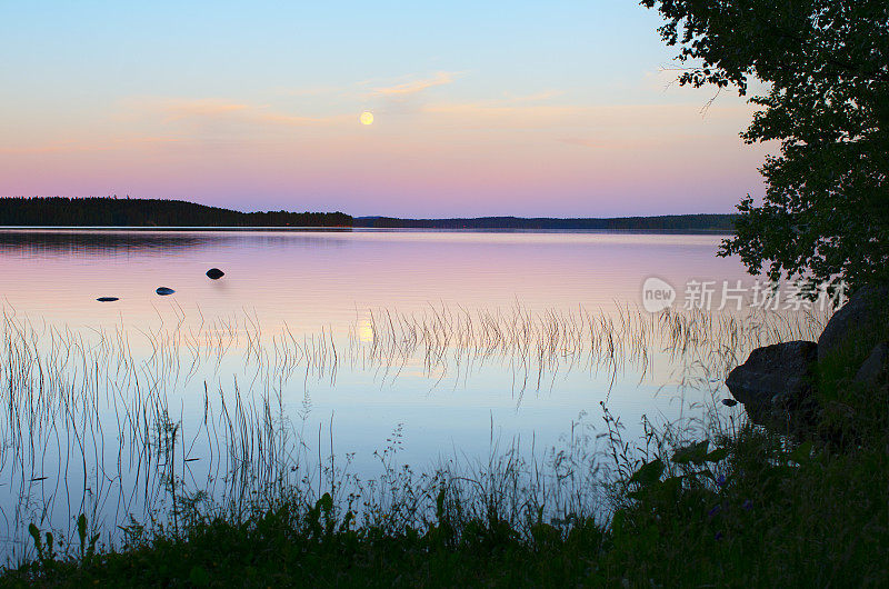 芬兰湖景观