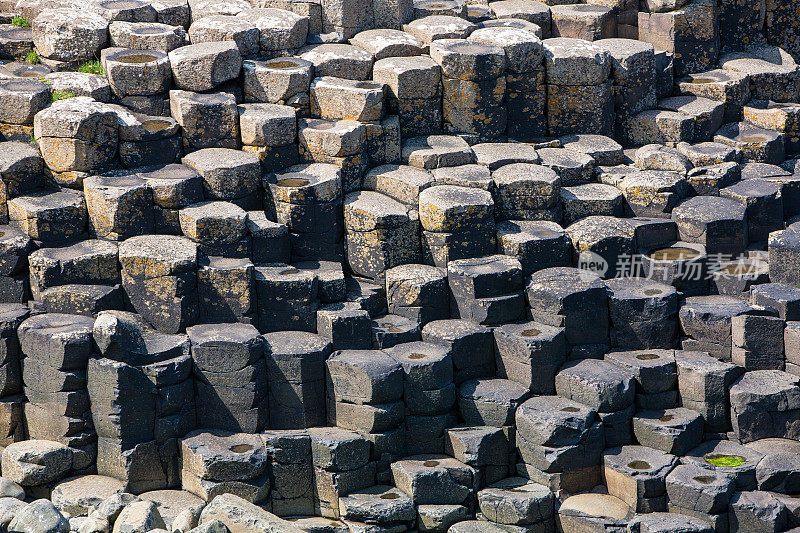 玄武岩柱子，巨人之路，北爱尔兰