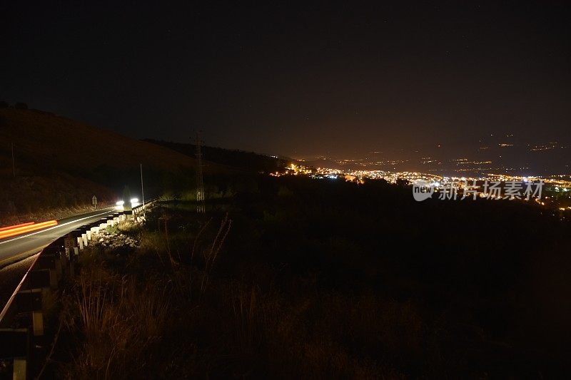 加利利海的夜景