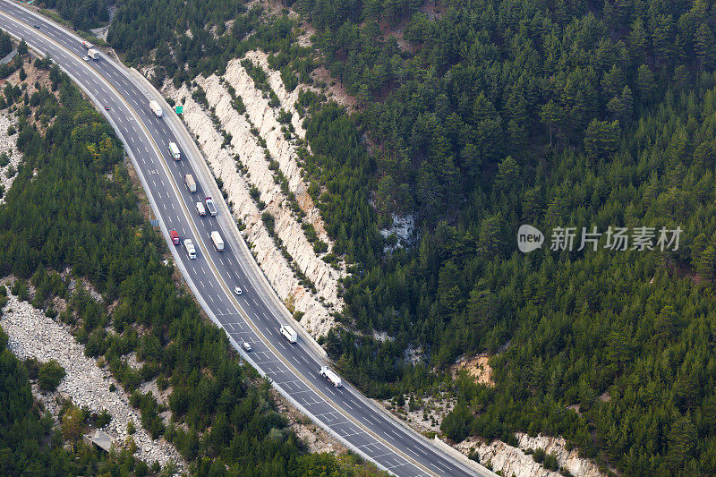 公路鸟瞰图