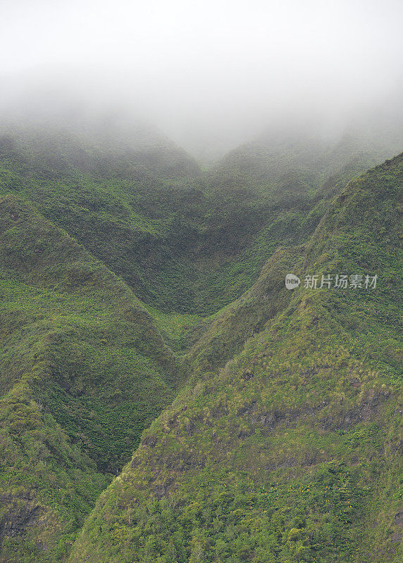 夏威夷山悬崖