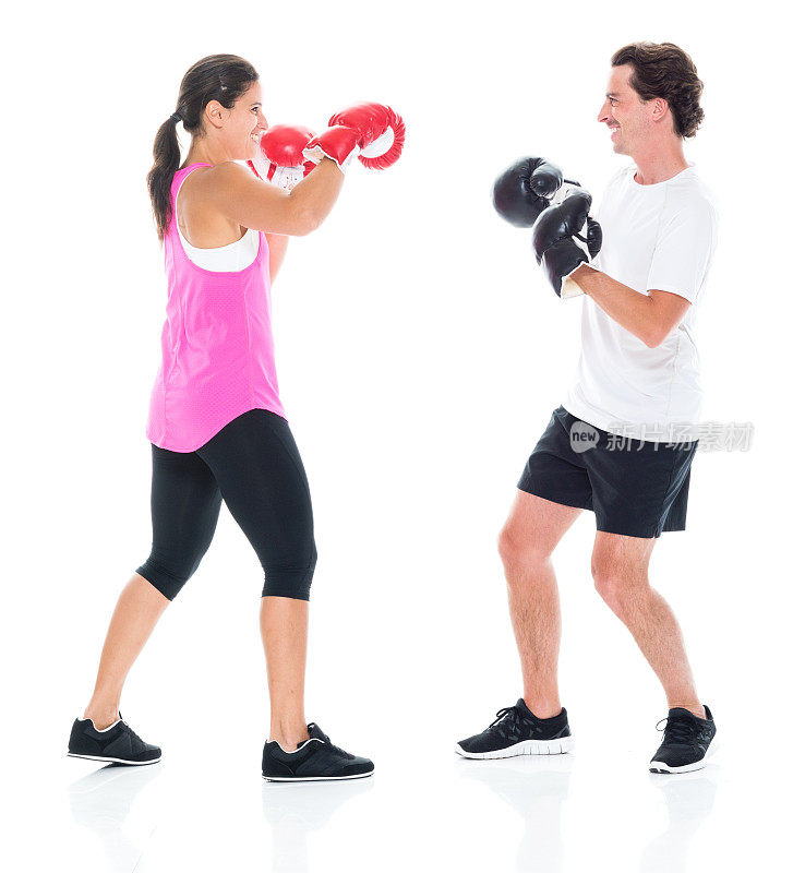 男人和女人拳击