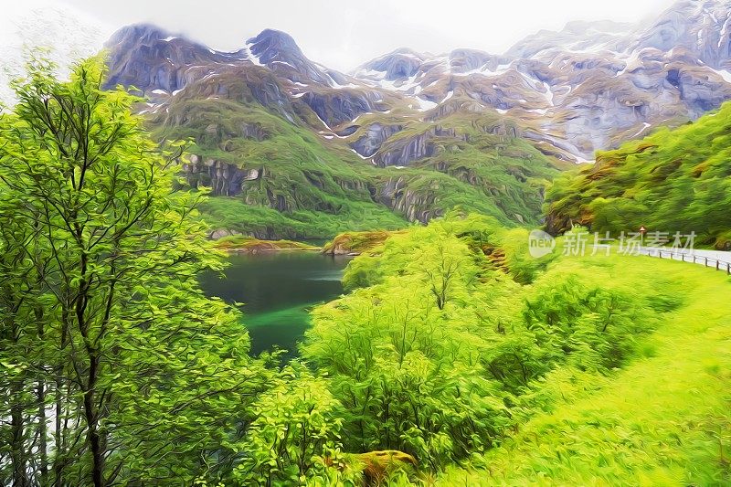 罗浮敦岛的风景