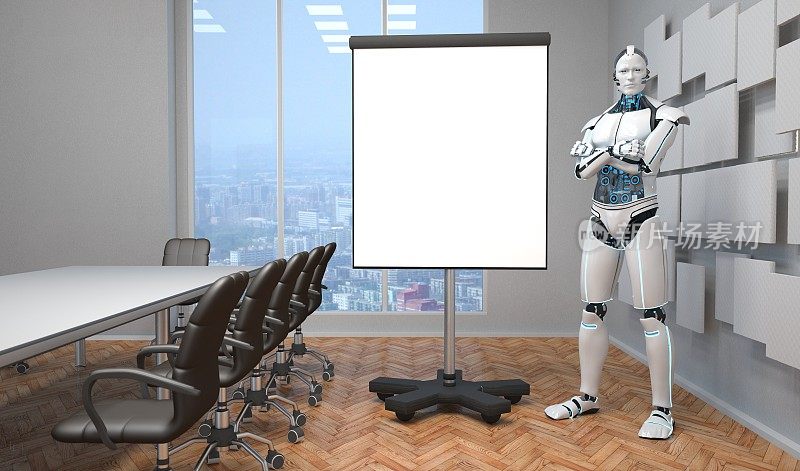 机器人挂图会议室