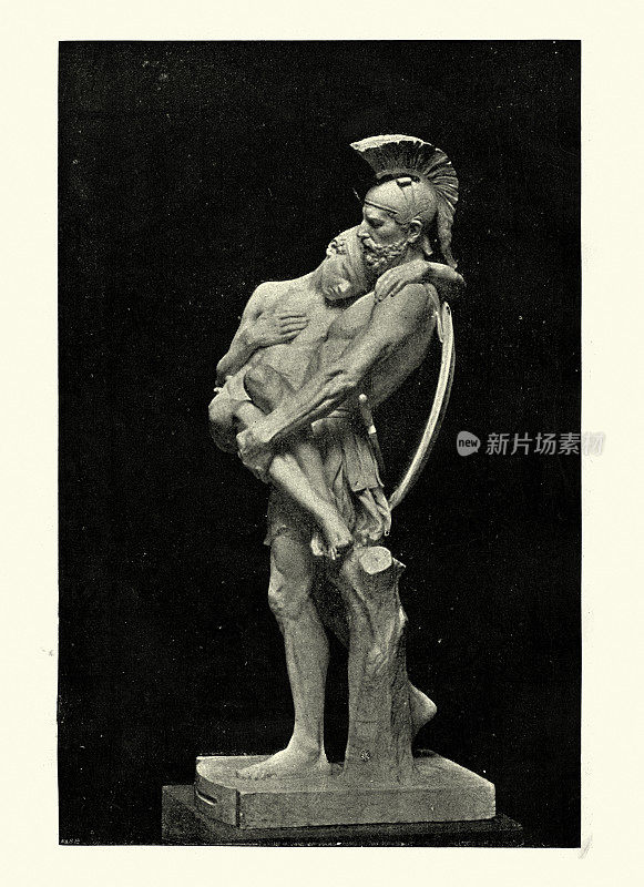 希腊勇士和受伤青年，哈莫·桑尼克罗夫特雕像
