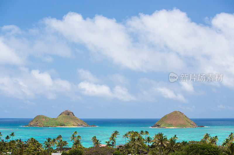 夏威夷风景:Mokulua群岛