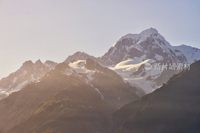 南韦斯特兰福克斯冰川附近的山景