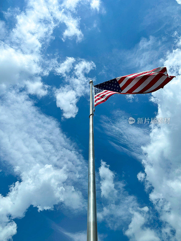 美国国旗7月4日阵亡将士纪念日爱国主义美国的象征