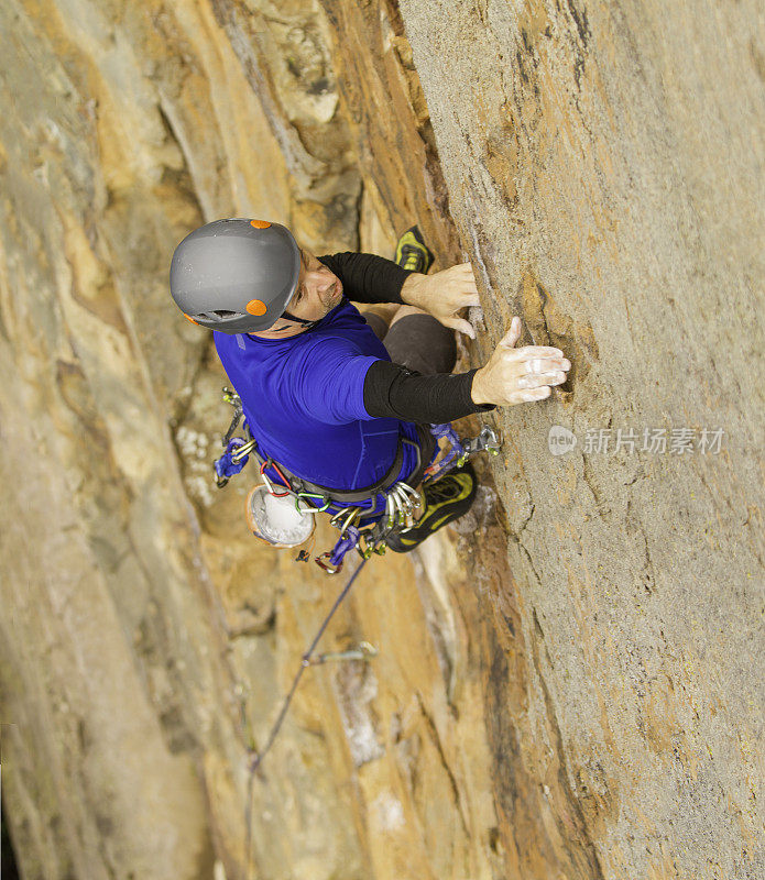 男性Rockclimber