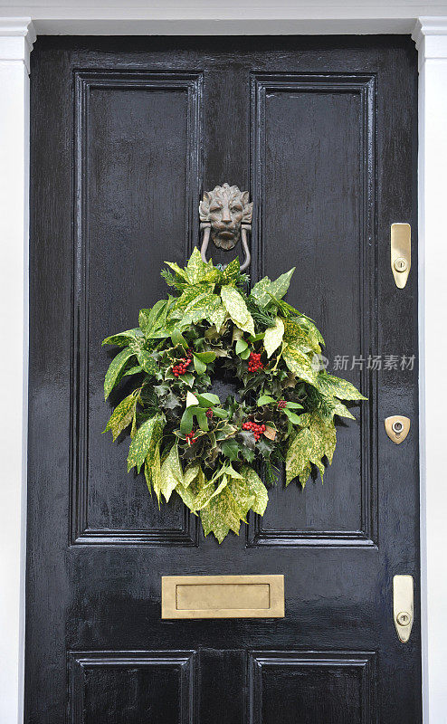 英国圣诞节的门