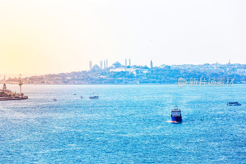 伊斯坦布尔，蓝色清真寺和圣索菲亚大教堂