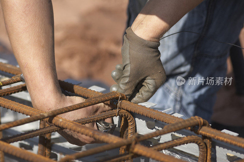 建筑工地地面工作钢框架