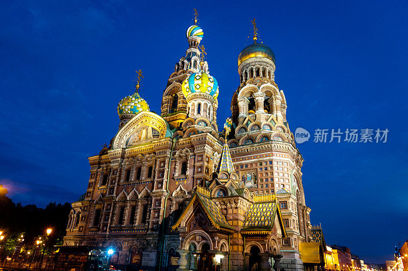 俄罗斯圣彼得堡洒血救世主教堂。