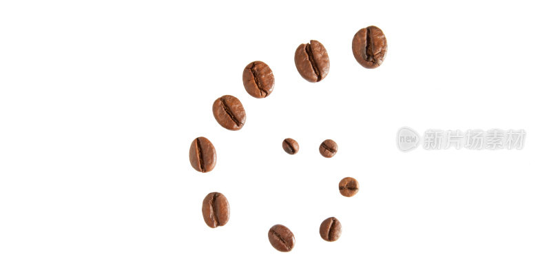 咖啡豆的几何视图