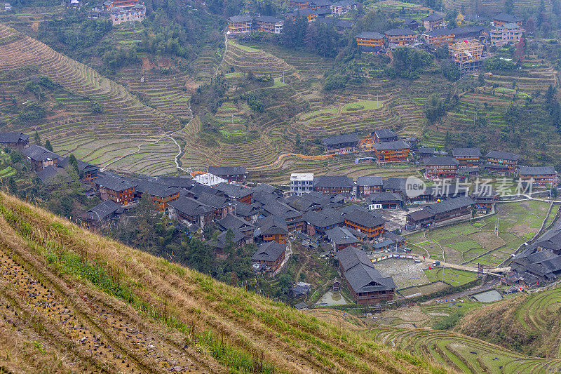 中国龙胜梯田村