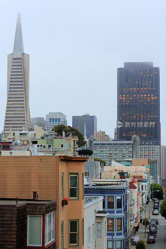 旧金山:泛美金字塔和市中心