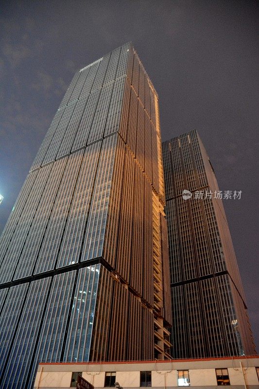 中信瑞博大厦夜景，陆家嘴，中国上海