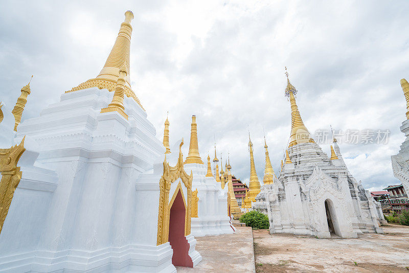 缅甸茵莱湖nyanggshwe的寺庙