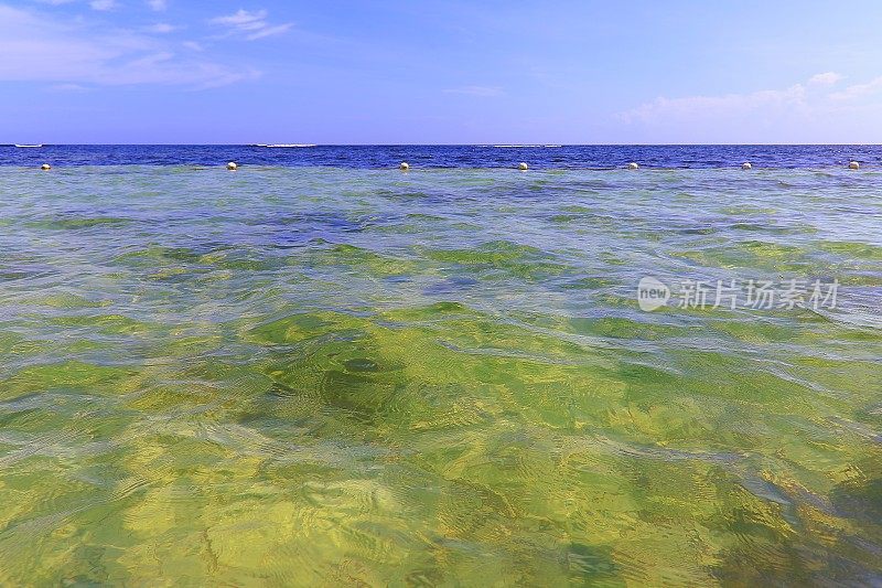 水上地平线:田园海滩-蒙特哥湾-牙买加，加勒比海
