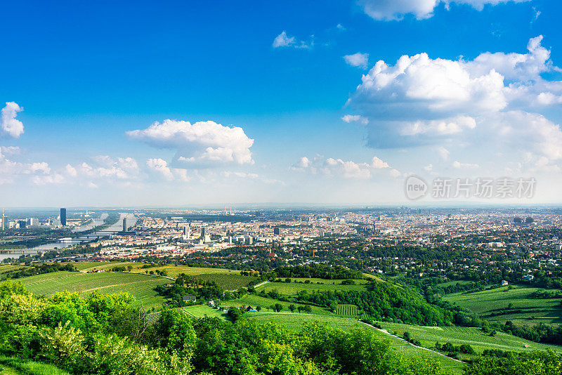 奥地利维也纳的风景和天际线