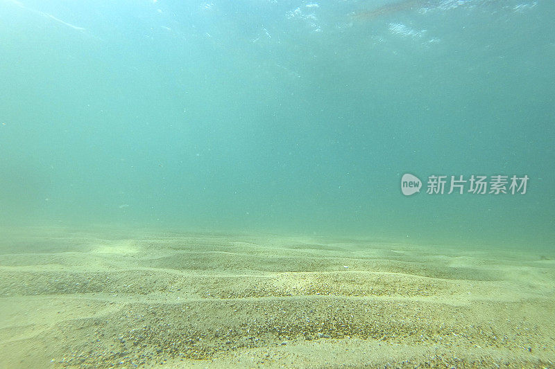 法国布列塔尼海岸海底的沙波模式