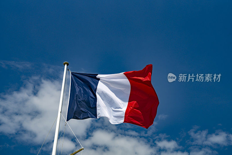 法国国旗在阿卡孔