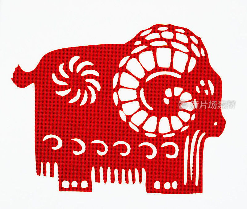 中国传统剪纸，生肖，农历新年