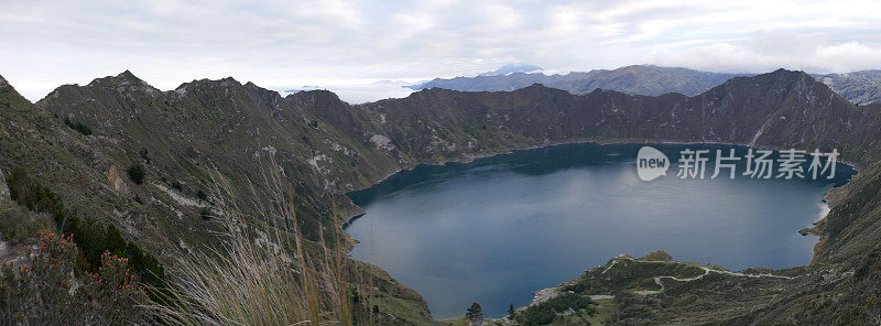 湖Quilotoa、厄瓜多尔