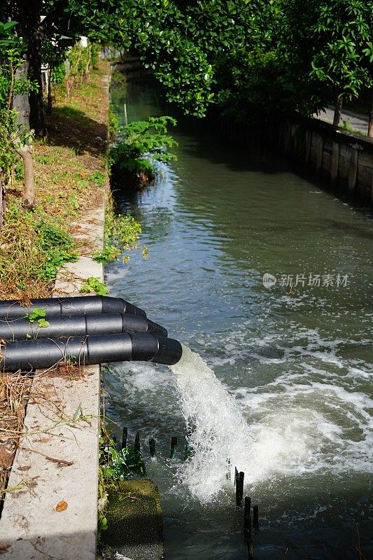 曼谷河的排水渠
