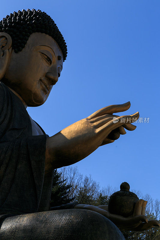 巨大的佛像韩国佛教寺庙