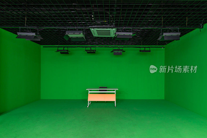 影视公司绿色背景工作室