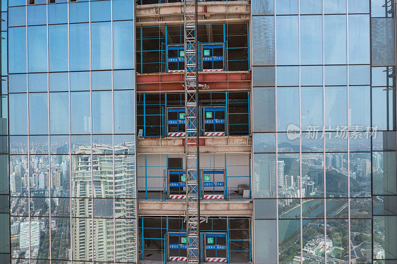 在建摩天大楼立面