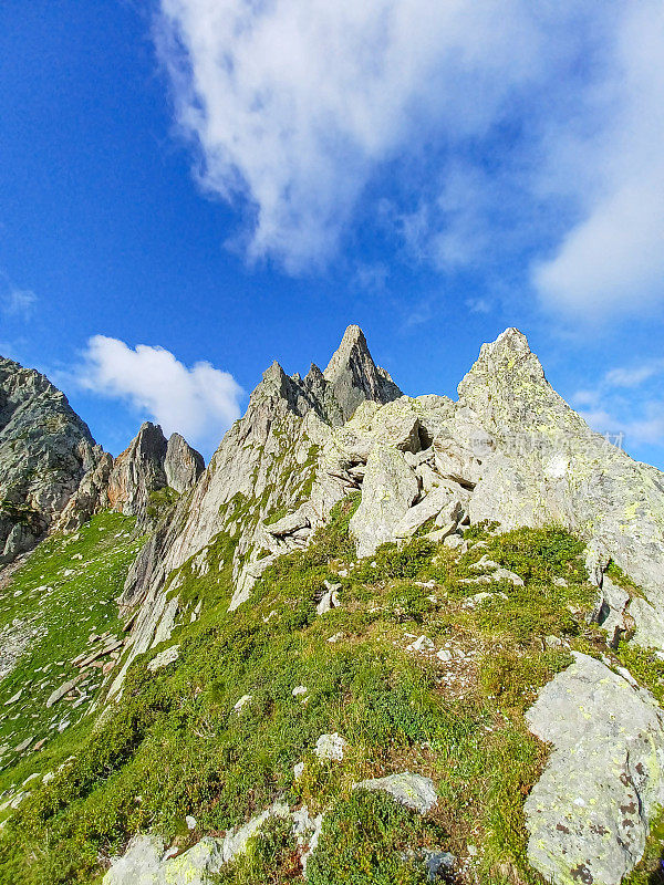 瑞士阿尔卑斯山美丽的高山风景