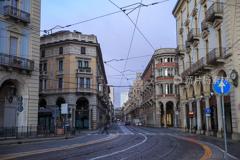 都灵典型的意大利街道