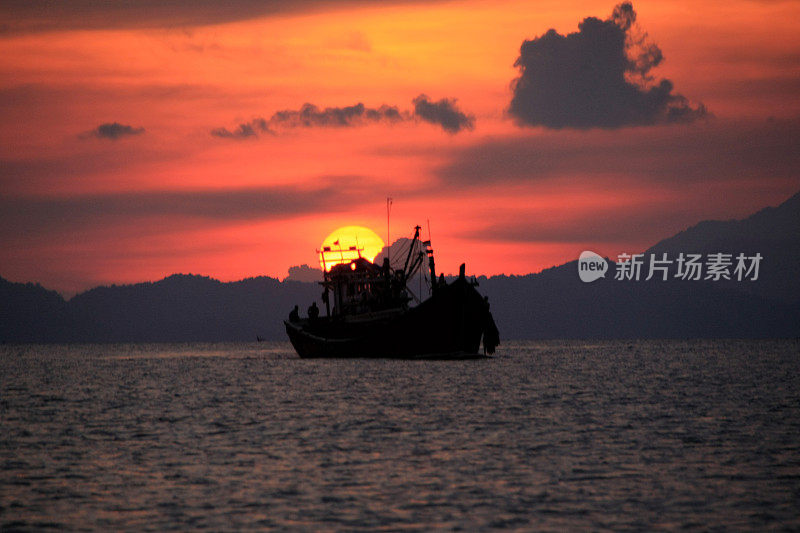 亚齐的日落风景