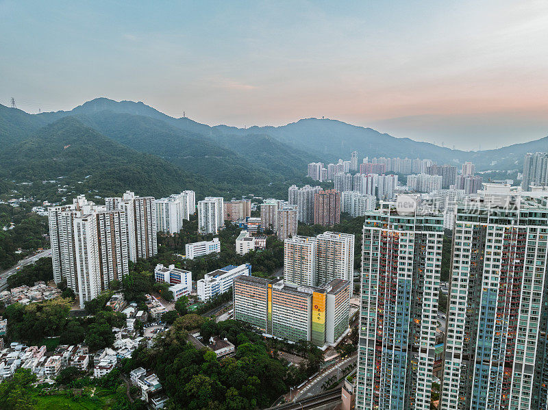 香港沙田地区的住宅大厦