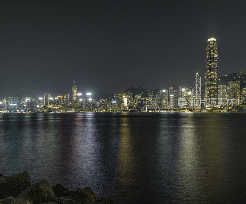 香港的夜晚。