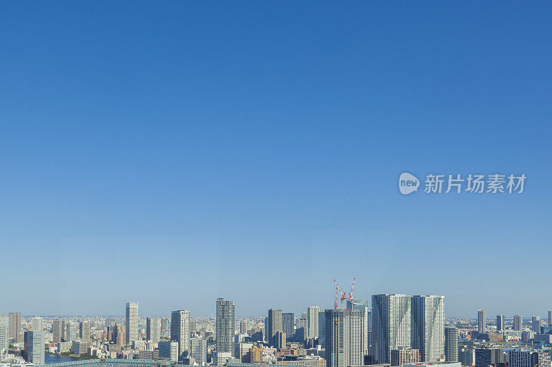 蓝天和东京的风景